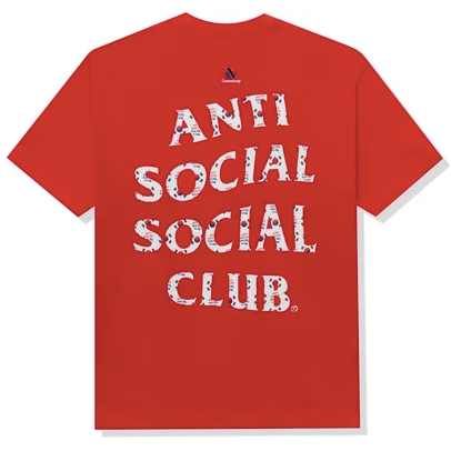 Anti Social Social Club Case Study Flag T-shirt Red