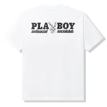 Anti Social Social Club Playboy Checkered T-shirt White