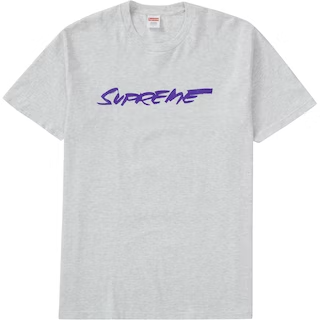 Supreme Futura Logo Tee Ash Grey