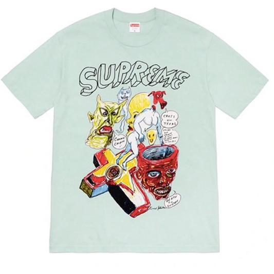 Supreme Daniel Johnston Kill Em All Tee Light Teal