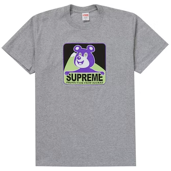 Supreme Bear Tee Heather Grey