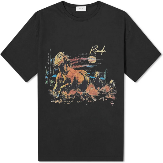 RHUDE HORSE TEE BLACK