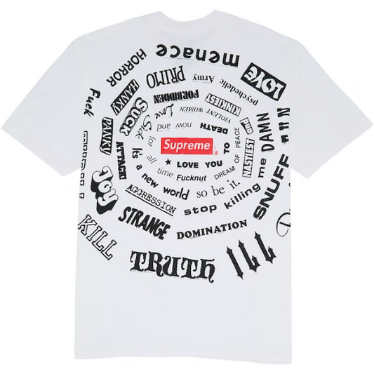 Supreme Spiral Tee White