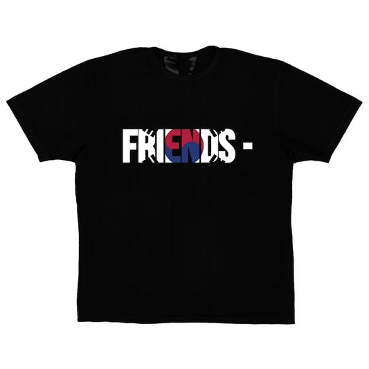 Vlone FRIENDS KOR T-shirt Black