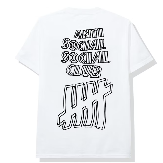 Anti Social Social Club x Undefeated Tee White