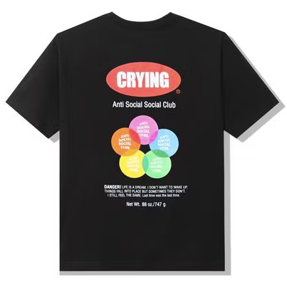 Anti Social Social Club Toy With Me Tee Black