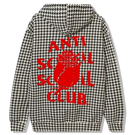 Anti Social Social Club Rose Mary Hoodie Houndstooth