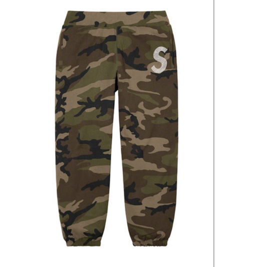 Supreme Swarovski S Logo Sweatpant Woodland Camo