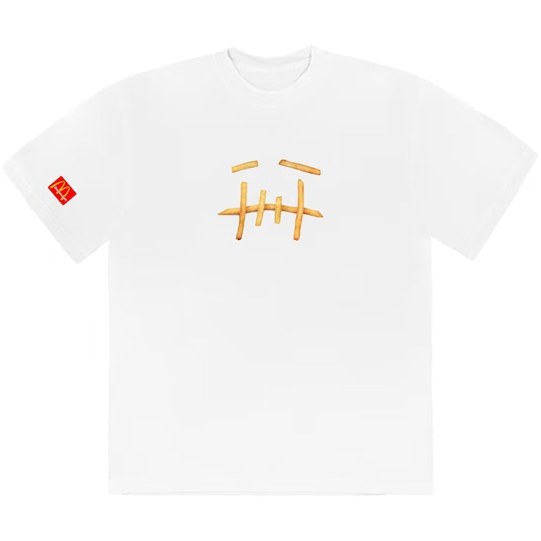 Travis Scott x McDonald's Fry T-shirt White