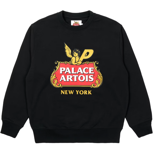 Palace x Stella Artois Cartouche Crew Black