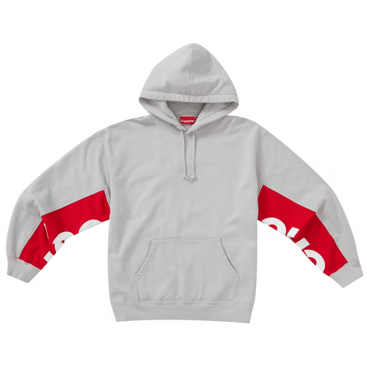 Supreme Cropped Panels Hooded Sweatshirt Grey