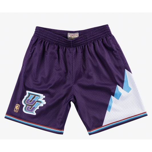 Utah Jazz Mitchell & Ness Purple 1996 Hardwood Classics 75th Anniversary Swingman Shorts