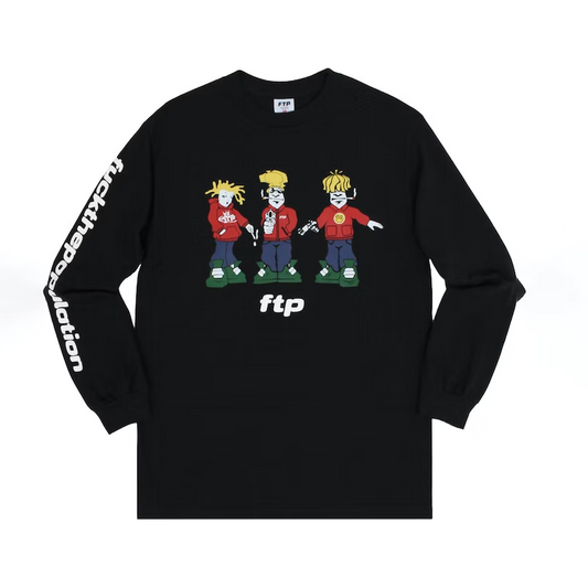 FTP Spliffy L/S Tee Black