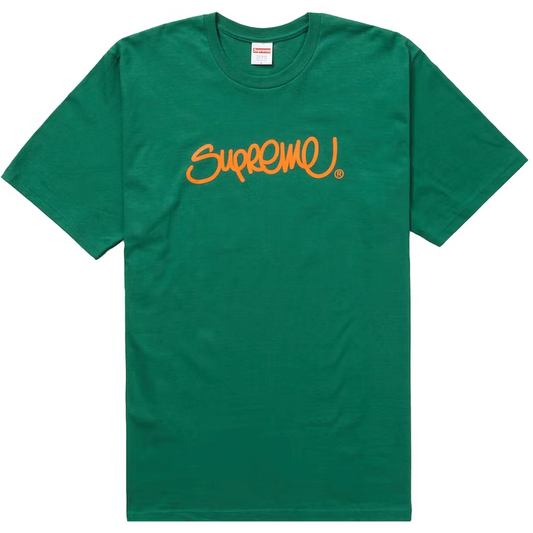 Supreme Handstyle Tee Light Pine