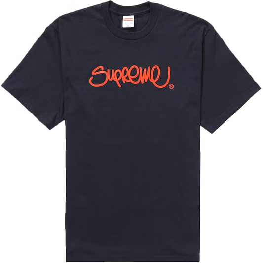 Supreme Handstyle Tee Navy