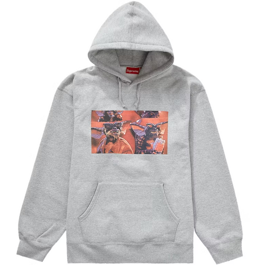 Supreme Gremlins Hooded Sweatshirt Heather Grey