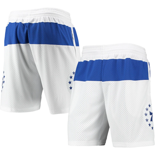 Men's Philadelphia 76ers Mitchell & Ness White 2003-04 Hardwood Classics Swingman Shorts