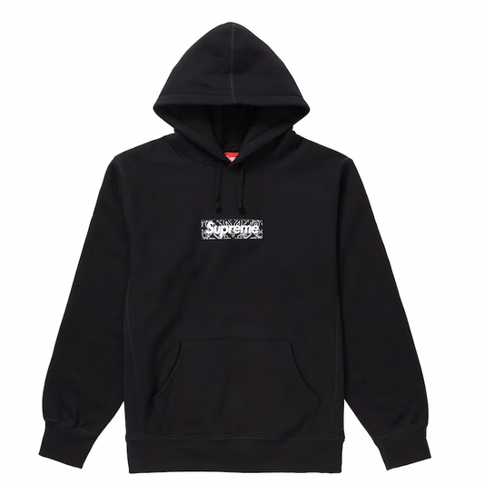 Supreme Bandana Box Logo Hooded Sweatshirt Black