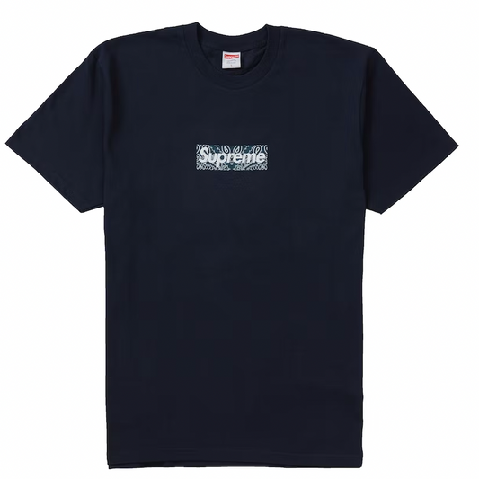 Supreme Bandana Box Logo Tee Navy