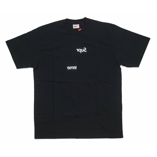 Supreme Comme des Garcons SHIRT Split Box Logo Tee Black