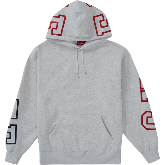 Supreme State Hooded Sweatshirt Ash Grey