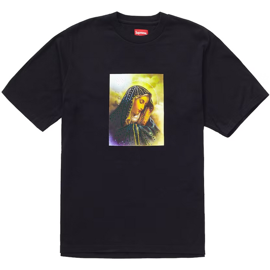 Supreme Mary Rhinestone S/S Top Black