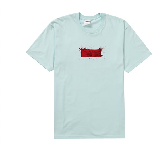 Supreme Ralph Steadman Box Logo Tee Pale Blue