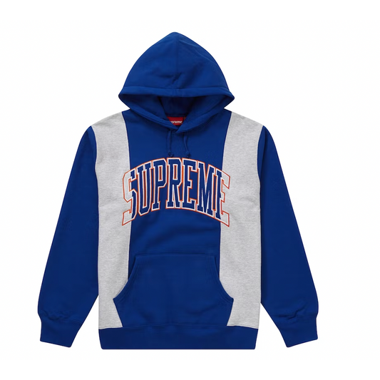 Supreme Paneled Arc Hooded Sweatshirt Royal WORN