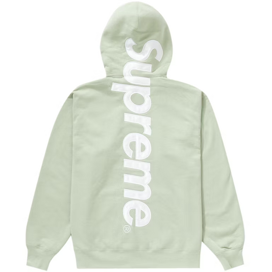 Supreme Satin Appliqué Hooded Sweatshirt Mint