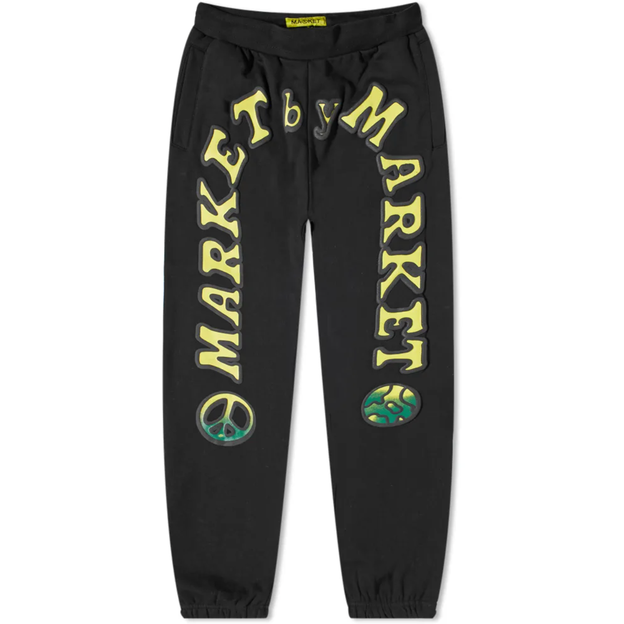 MARKET CALI LOCK GRADIENT SWEAT PANT BLACK OVERDYE