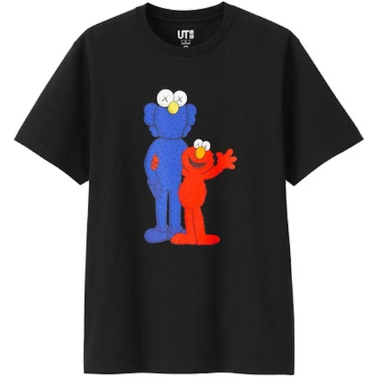 KAWS x Uniqlo x Sesame Street BFF Elmo Tee (Asia Sizing) Black