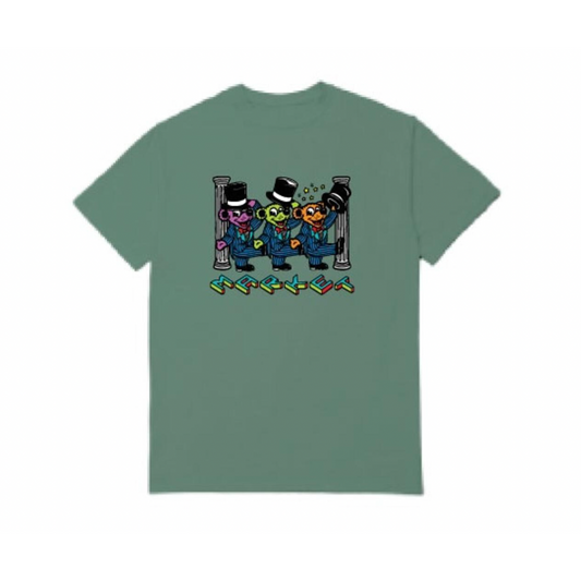 DANCING TRIO BEAR TEE OLIVE