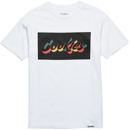 SEARCHLIGHT LOGO BOX 3 TEE WHITE