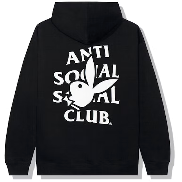 Anti Social Social Club Playboy Bunny Logo Hoodie Black