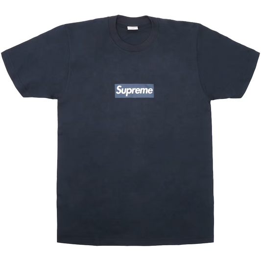 Supreme New York Yankees Box Logo Tee Navy