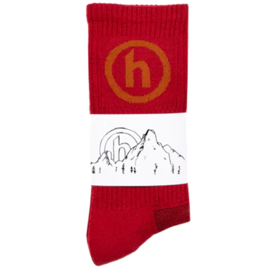 Hidden NY Crew Socks Red