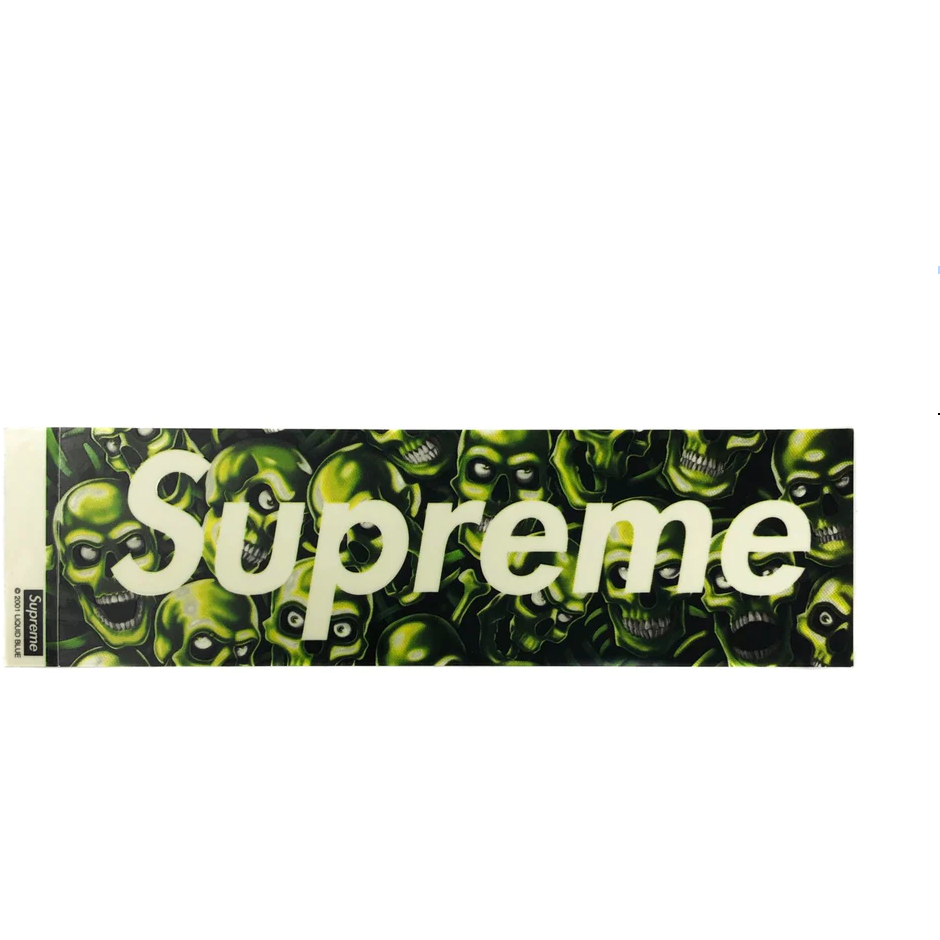 Supreme Skull Pile Box Logo Sticker – Doused