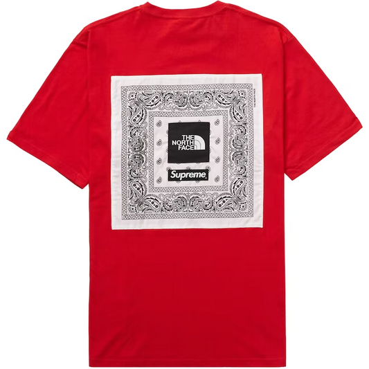 Supreme The North Face Bandana Tee Red