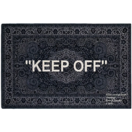 Virgil Abloh x IKEA "KEEP OFF" Rug 200x300 CM Grey/White