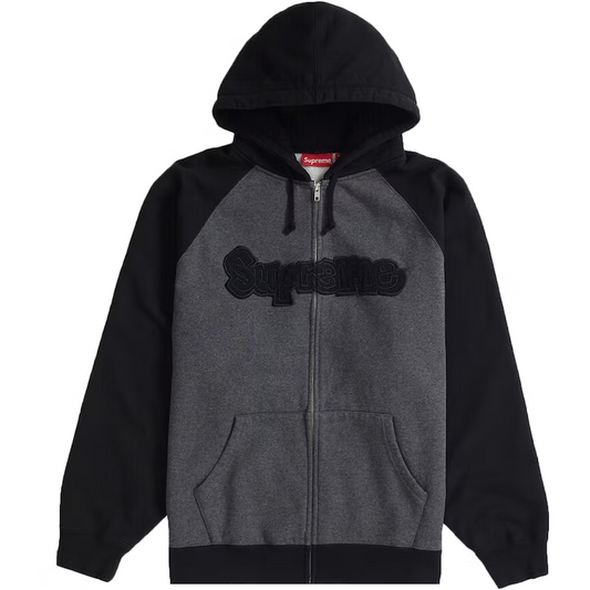 Supreme Gonz Appliqué Zip Up Hooded Sweatshirt Black