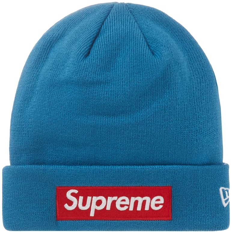 Supreme New Era Box Logo Beanie (FW22) Blue