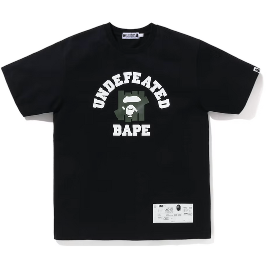 BAPE x Undefeated College Tee (FW22) Black