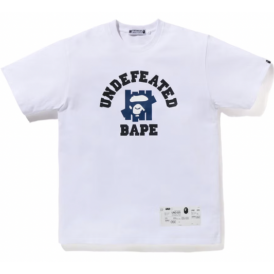 BAPE x Undefeated College Tee (FW22) White