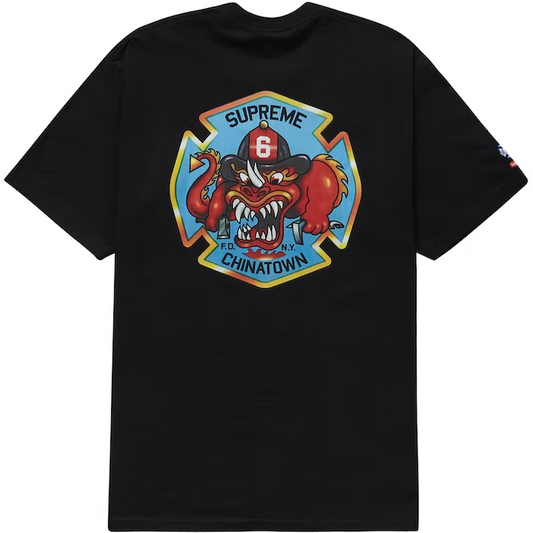 Supreme FDNY Engine 9 Tee Black