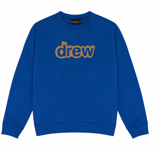 Secret embroidered crewneck royal blue