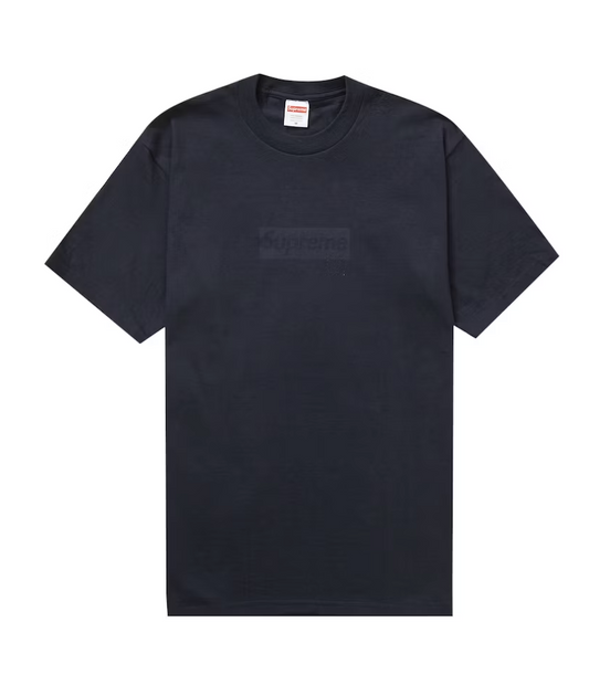 Supreme Tonal Box Logo Tee Navy