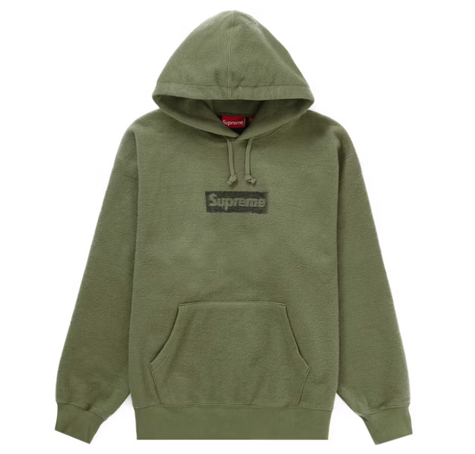 Supreme Inside Out Box Logo Hooded Sweatshirt Light Olive