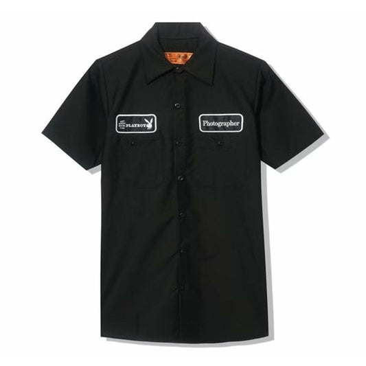 Anti Social Social Club Playboy Photographer Work Shirt Black - Dousedshop