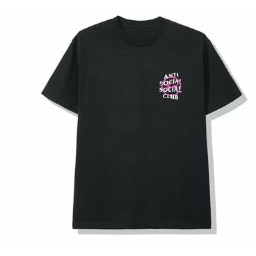 Anti Social Social Club x Fragment Pink Bolt Tee (FW19) Black - Dousedshop