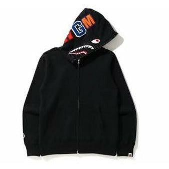 BAPE Shark Full Zip Hoodie (FW20) Black - Dousedshop